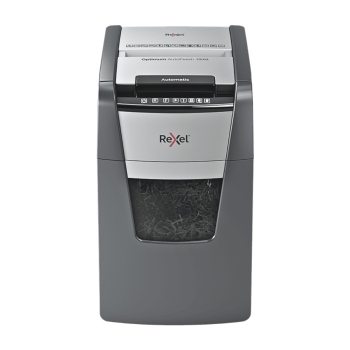 Rexel Optimum Auto+ 300M 300 Sheet 80 gsm P-5 Jam-Free Auto Reverse Function Micro Cut Shredder