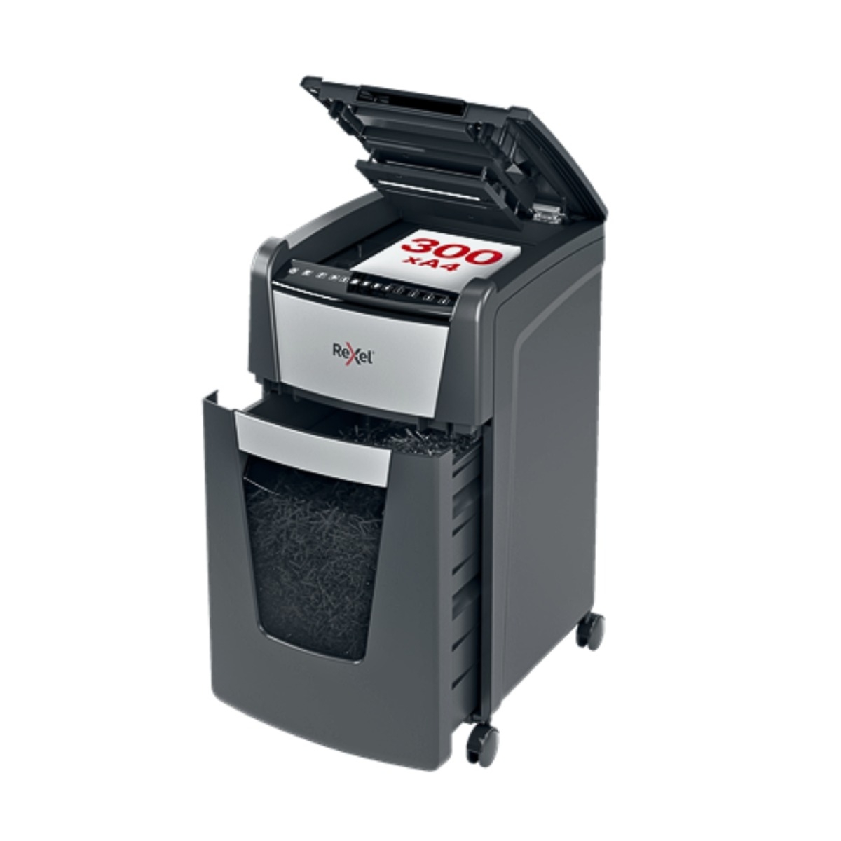 Rexel Optimum AutoFeed+ 225X Automatic Cross Cut Paper Shredder P4